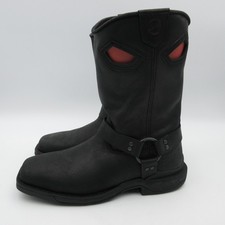 Double H Boots Mens Size 9 Black Longranch Wide Square Toe Harness Roper DH5431