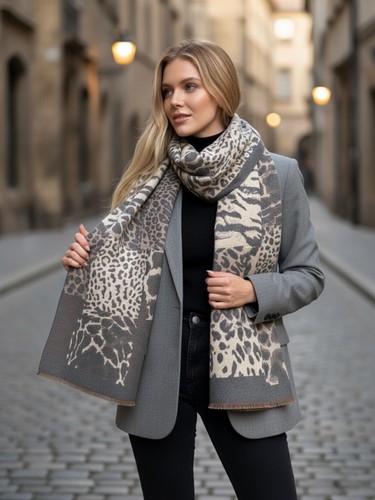 Ladies winter scarf oversize - ladies,