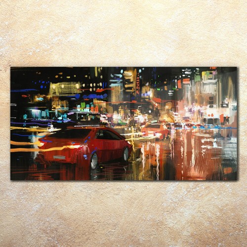 Wall art glass - glass, print