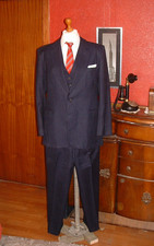 Genuine 1940s 50s 3 Piece Blue