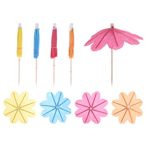 Pcs floral drink umbrellas - 24,