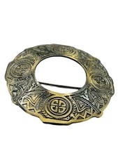 Scottish Kilt Fly Plaid Brooch