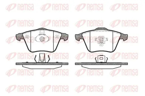 Brake pads front - axle, 0964.20