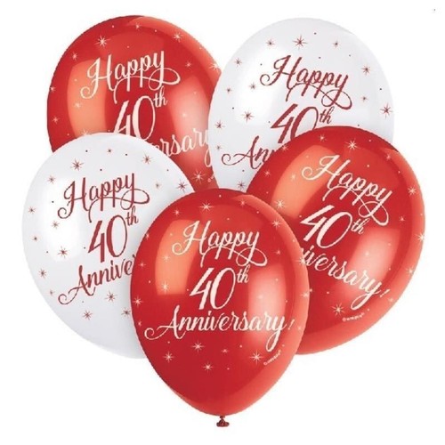 40th ruby wedding anniversary - 40th,