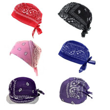 Paisley cotton fitted Zandana bandana with ties 6 designs Free  fast post 