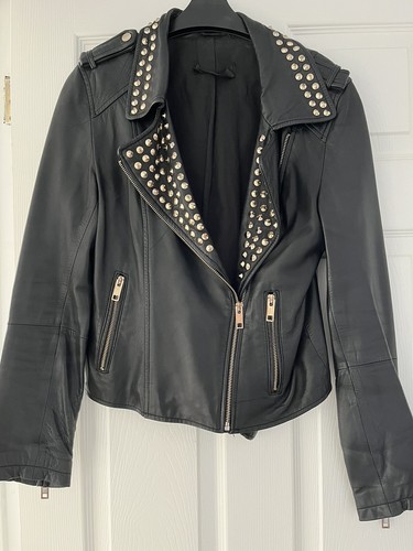 Zara leather studded jacket - zara,