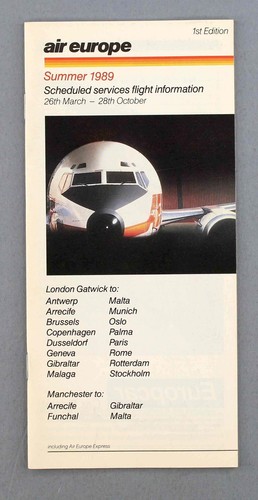Air europe scheduled services - air,