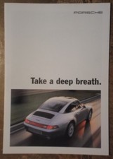 PORSCHE 911 TARGA & CARRERA 4S orig 1995 UK Mkt Sales Brochure - 993 Series