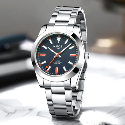 39mm nibosi luxury quartz - 39mm,
