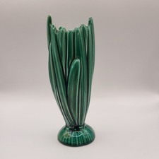 Sylvac England 2321 Beautiful Green Hyacinth leaves Vase 7" 