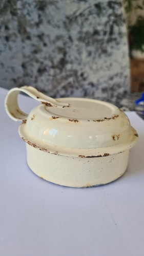 Vintage enamel milk jug - vintage,