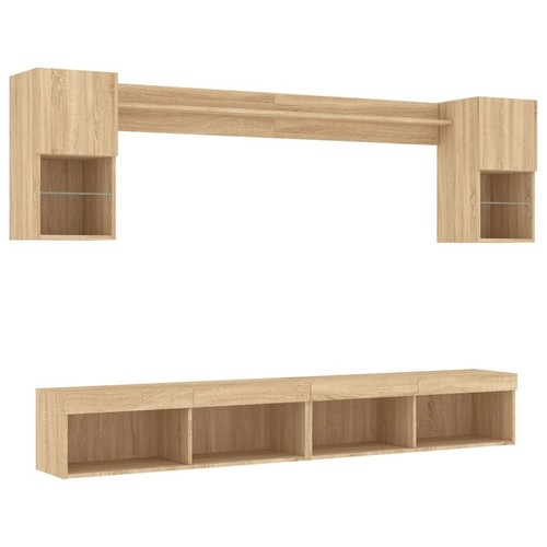 Wall units piece with led - tv,