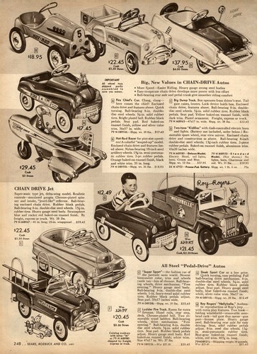 1954 paper toy pedal - 1954,