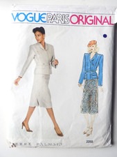 Vogue 2255 sewing pattern Jacket ONLY Sz 12 Paris Original Pierre Balmain UNCUT