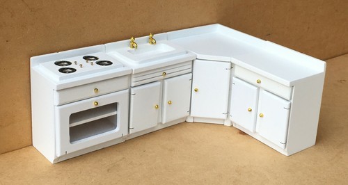 Dolls house piece white - house,