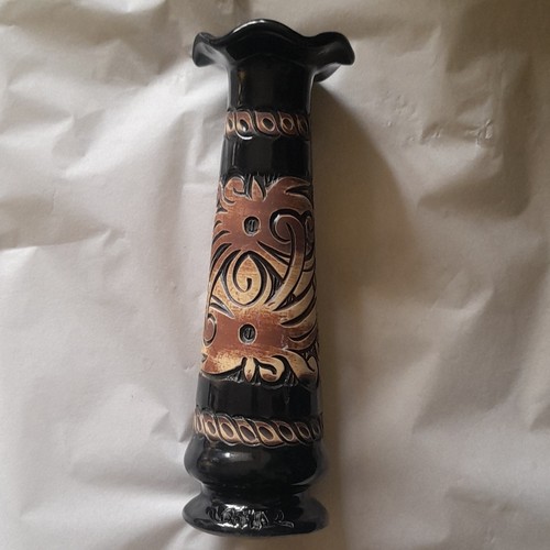 Vintage studio pottery vase - vintage,