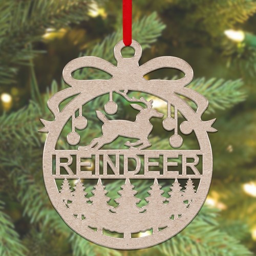 Custom name wooden - wooden, bauble