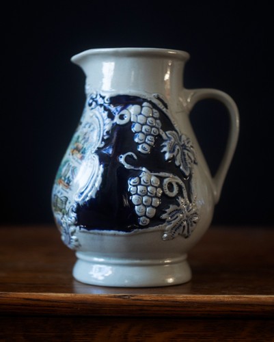 Vintage german stoneware jug - vintage,