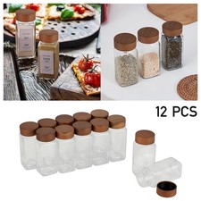 12/24x Glass Spice Jars