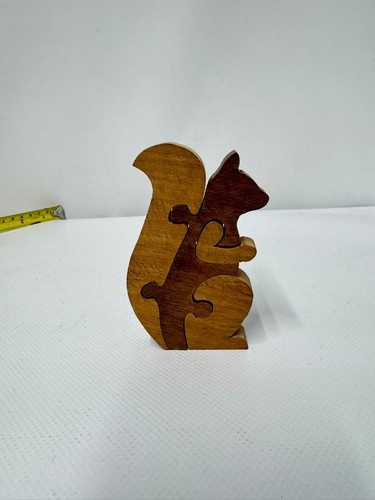 Handcrafted wooden squirrel - handcrafted,