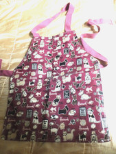 Vintage Harrods kiddies' pvc apron with dogs