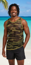 Mens Camouflage Mesh String