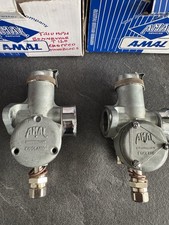 New In Boxes AMAL Pair of Chopped Monoblocs Carburetters for BSA Triumph