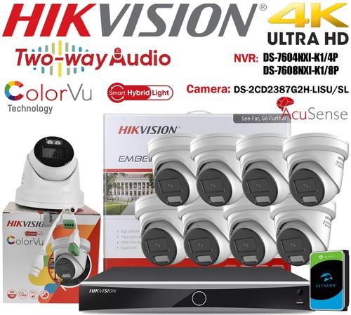 Hikvision 8mp cctv system - 4k,