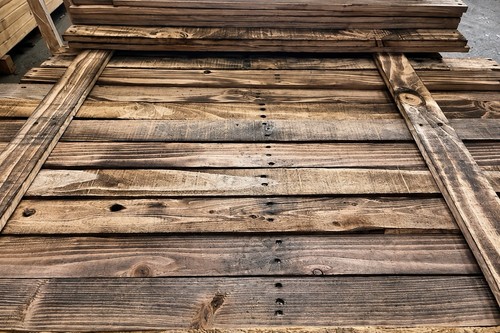 Reclaimed scorched pallet - reclaimed,
