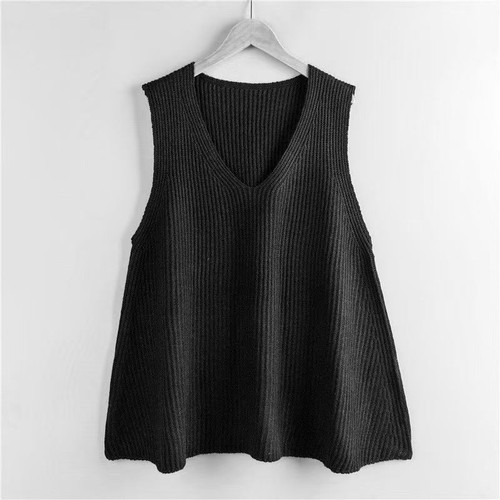 Lady neck vest casual - vest,