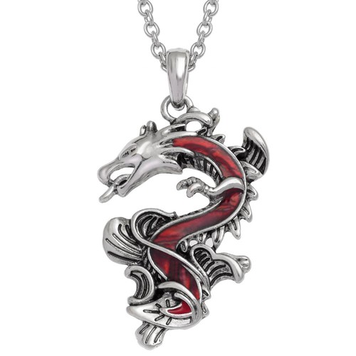 Tide jewellery red paua shell - red,