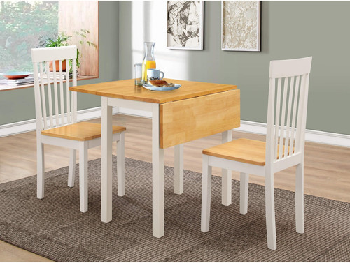 White dining set dropleaf - set,