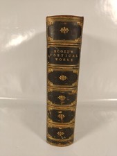 Scotts Poetical Works,  fine leather bound edition