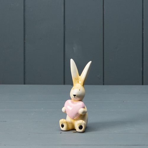 13cm ceramic sitting rabbit - 13cm,