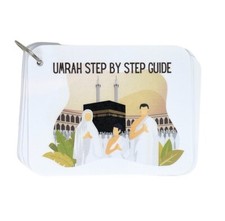 Umrah Step By Step Guide Book Made Easy Pocket Size Umrah Dua Cards Flashcards
