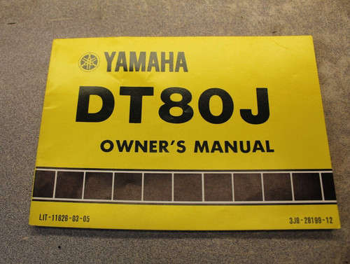 Yamaha dt80j 1982 - yamaha,