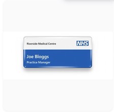NHS Name badge Modern Look
