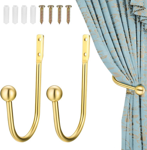 Metal curtain holdbacks pcs - metal,
