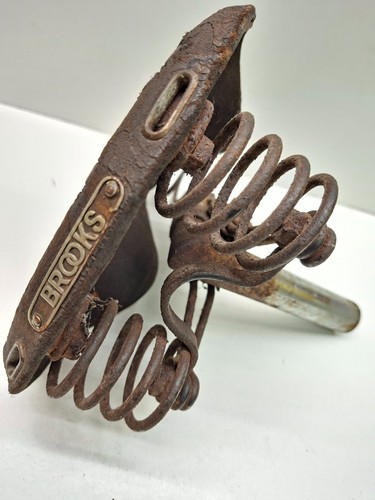Vintage bicycle brooks - brooks, sprung