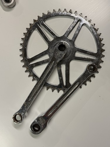 Vintage ofmega crankset single - vintage,