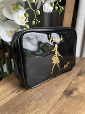 HARRODS Make up bag Black Gold