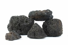 Aquarium volcanic rock - rock, fish