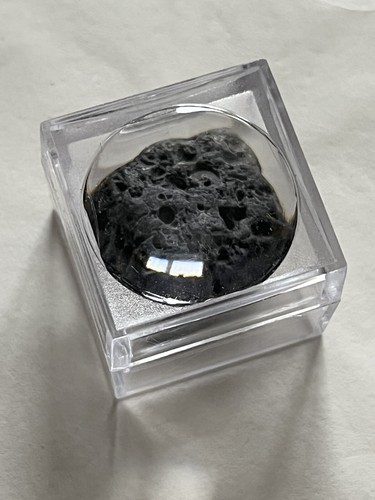 Moon rock with magnifying - with,