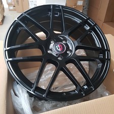 4x 20" Curva Alloys 20x8.5/9.5 5x114.3 et38/30 Gloss Black 73.1 | 350Z
