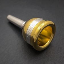 Mercer & Barker 4SC Tuba Mouthpiece 24ct Gold Rim, Cup & Band