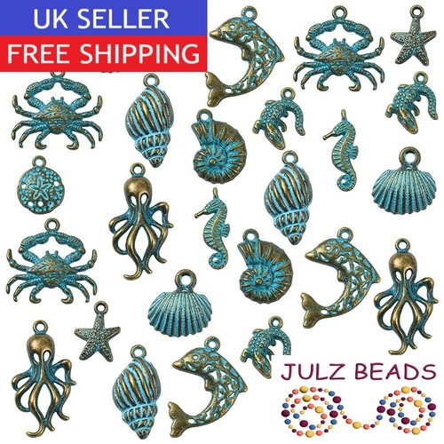Sea life mixed - sea, charms