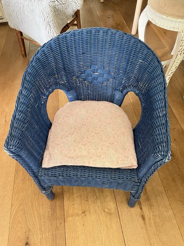Child wicker tub chair - wicker,