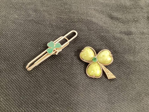 Vintage shamrock brooch and - vintage,