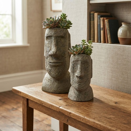 Stone garden moai - moai, easter