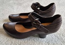 Clarks Brown Mary Jane Leather